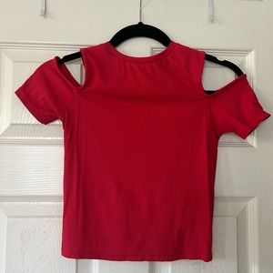Zara red top from Spain